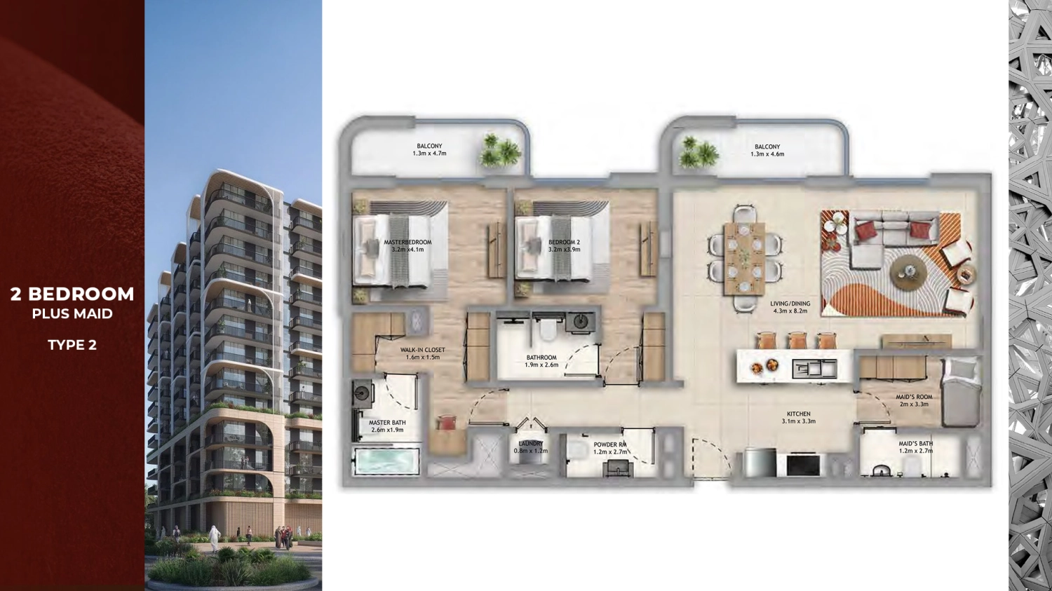 2 BR - Type B